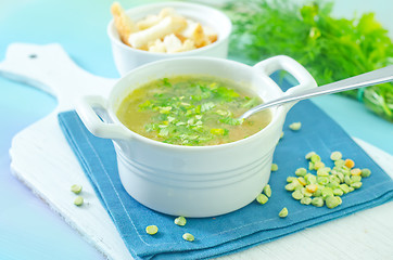 Image showing pea soup