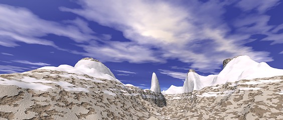 Image showing snowy mountain landscape