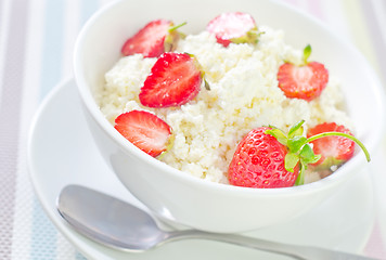 Image showing sweet cottage with strawberry