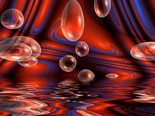 Image showing abstract bubblered background