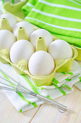 Image showing raw eggs