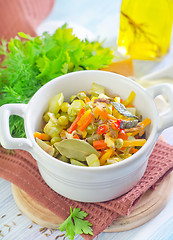 Image showing baked vegetables