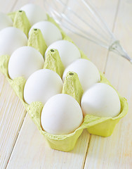 Image showing raw eggs