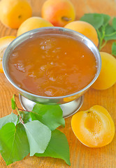 Image showing jam and apricots