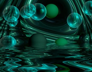 Image showing abstract bubblered background