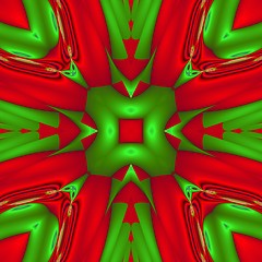 Image showing abstract green and red background