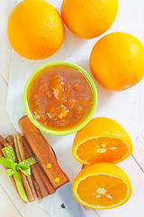 Image showing jam and oranges