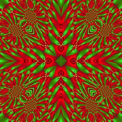 Image showing abstract green and red background