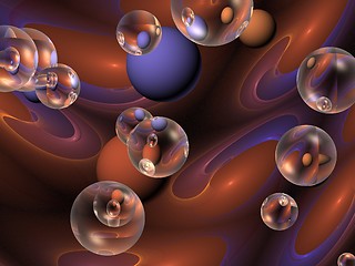 Image showing abstract bubblered background