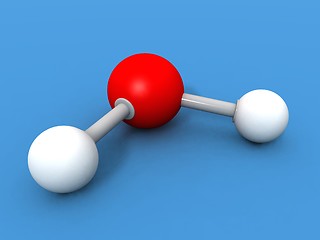 Image showing water molecule