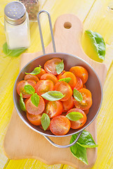 Image showing tomato with basil