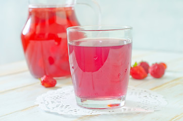 Image showing drink from strawberry