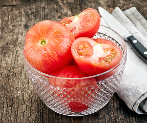 Image showing blanched tomatoes