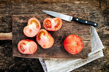 Image showing blanched tomatoes 