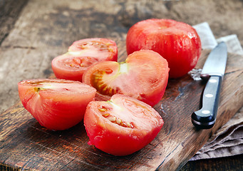 Image showing blanched tomatoes