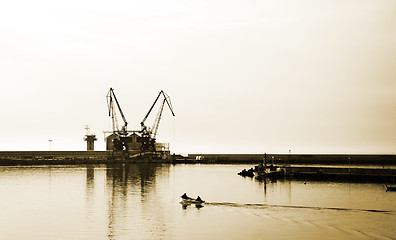 Image showing Sailing boats