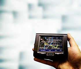 Image showing Gps in a man hand.