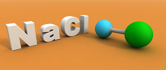 Image showing sodium chloride molecule