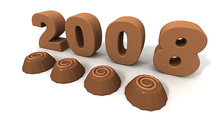 Image showing New Year 2008