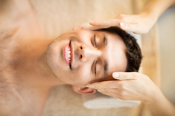 Image showing man in spa