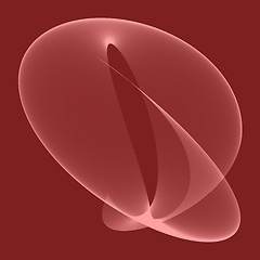 Image showing abstract pink sine shape