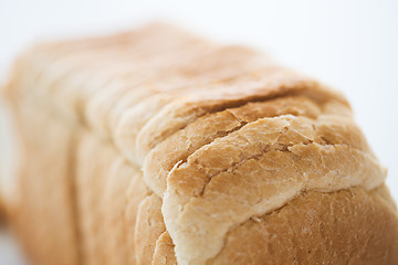 Image showing close up of white toast bread