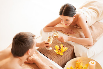 Image showing couple in spa