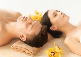 Image showing couple in spa