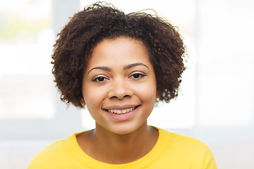 Image showing happy african american young woman face