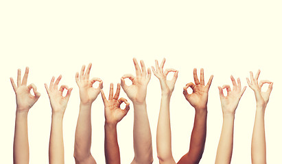 Image showing human hands showing ok sign