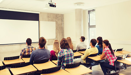 Image showing group of students in lecture hall