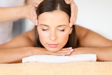 Image showing beautiful woman in spa salon