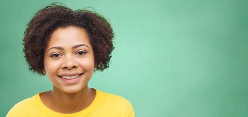 Image showing happy african american young woman face