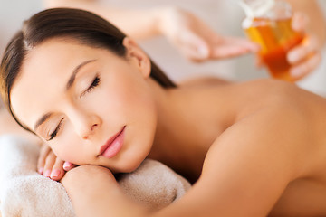 Image showing beautiful woman in spa salon