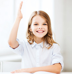 Image showing student girl studying at school