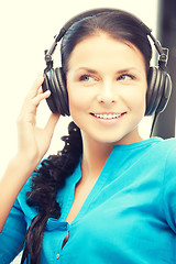 Image showing woman with headphones