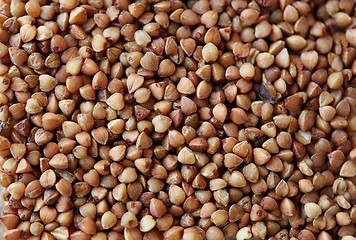 Image showing whole buckwheat grain texture