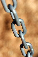 Image showing links in metal chain