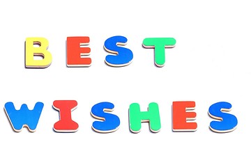 Image showing best wishes text