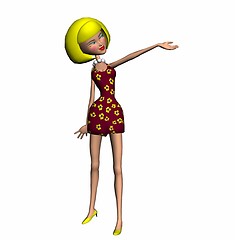 Image showing no caption3d animation women character