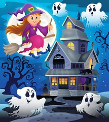 Image showing Image with haunted house thematics 8