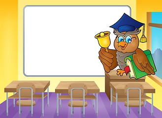Image showing Owl teacher theme image 4