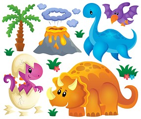 Image showing Dinosaur theme set 2