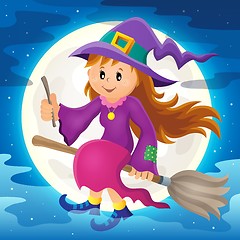 Image showing Cute witch theme image 2