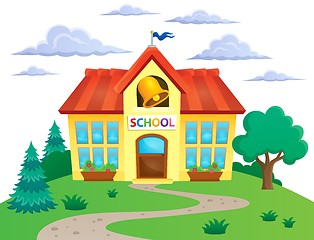 Image showing School building theme image 2