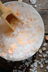 Image showing Pink salt from the Himalayas