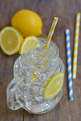 Image showing water with lemon