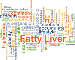 Image showing Fatty liver background concept