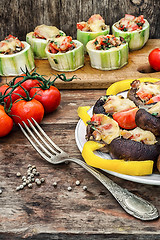 Image showing stuffed mushrooms