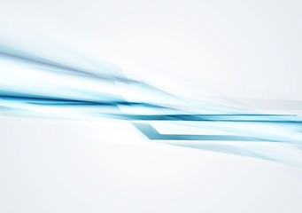 Image showing Blue concept tech stripes background